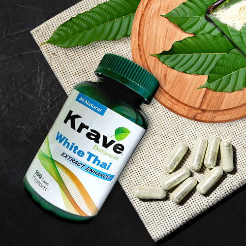 Krave White Thai Kratom Capsules
