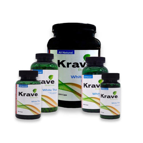 Krave White Thai Kratom Capsules